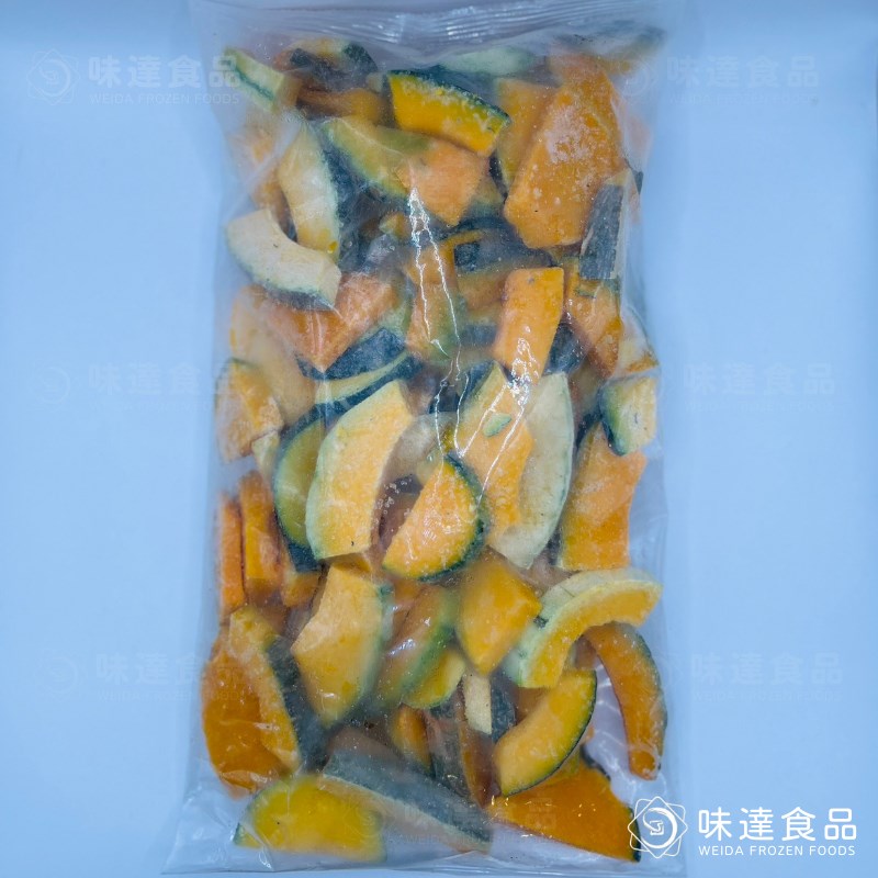 【冷凍】冷凍木瓜型南瓜片－台灣產 (1kg/包)
