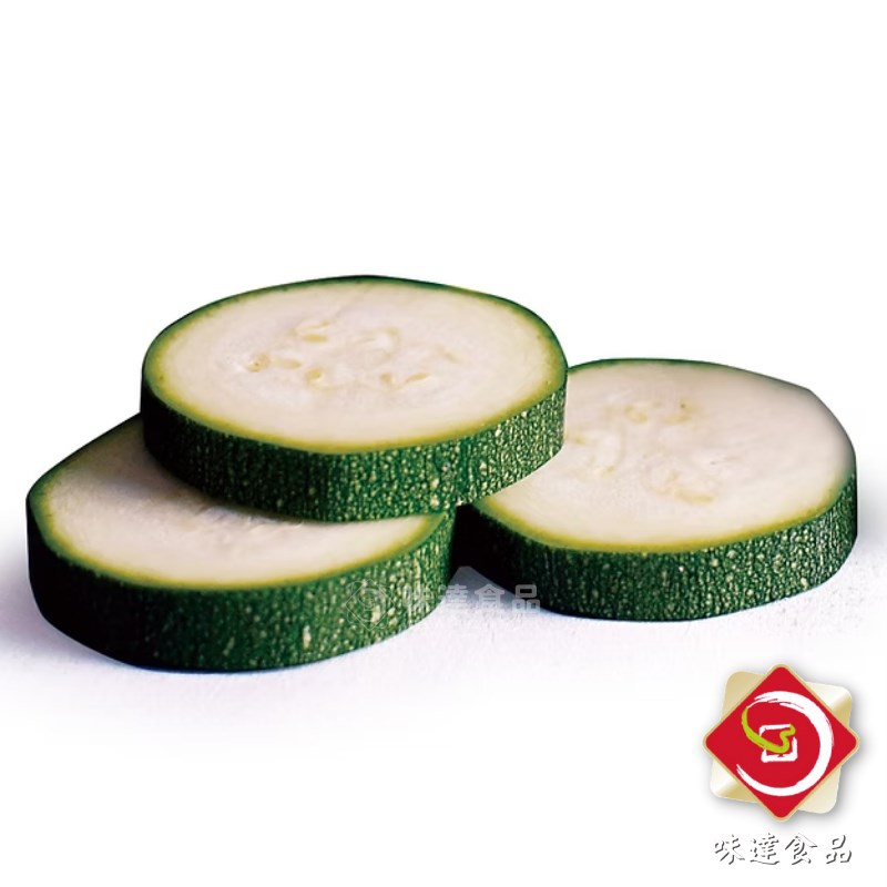 【冷凍】厚切冷凍綠櫛瓜-台灣產 (1kg/包)